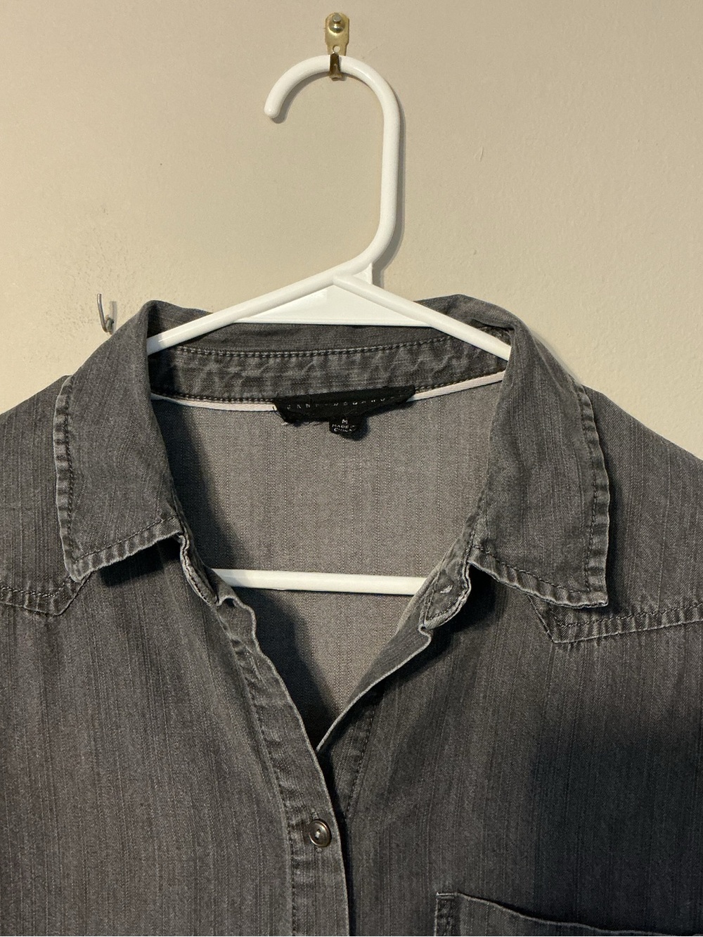 Jane + Delancey Black Denim Button Down - Picture 3 of 11